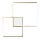 Modern - Formell guldmålad metallvägglampa med LED Viadurini