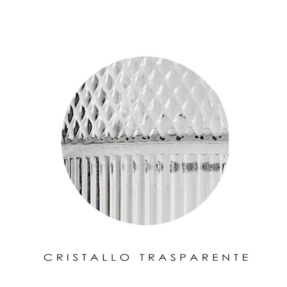 Vägglampa i handblåst glas i Venedig och metall - Satomi Viadurini