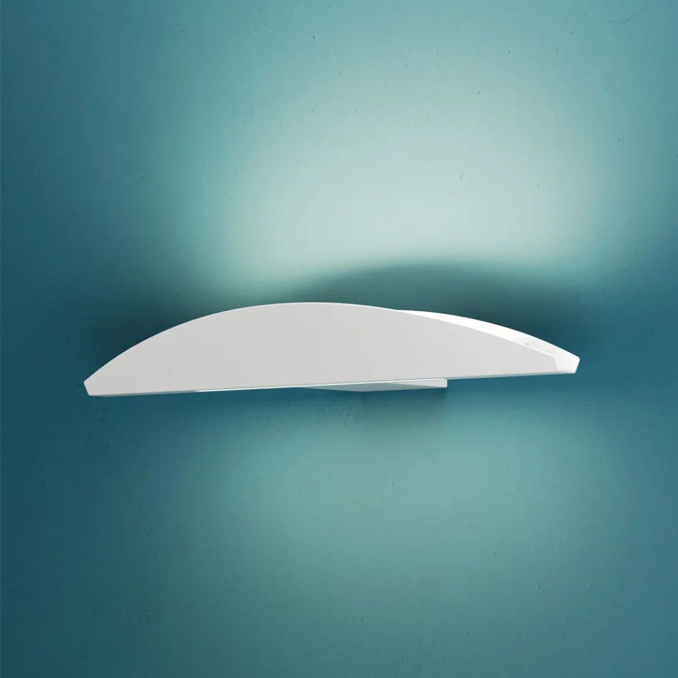 Vägglampa tillverkad av återvinningsbar aluminium i olika färger - Mila Viadurini