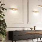 Vägglampa tillverkad av återvinningsbar aluminium i olika färger - Mila Viadurini