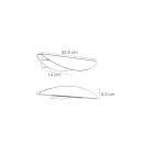 Vägglampa tillverkad av återvinningsbar aluminium i olika färger - Mila Viadurini