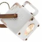 Wall vintage-stil industriell keramik och järn Julia Viadurini