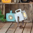 Wall vintage-stil industriell keramik och järn Julia Viadurini