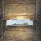 Vägg tappning halvmåne keramiska Helen Ferroluce Viadurini