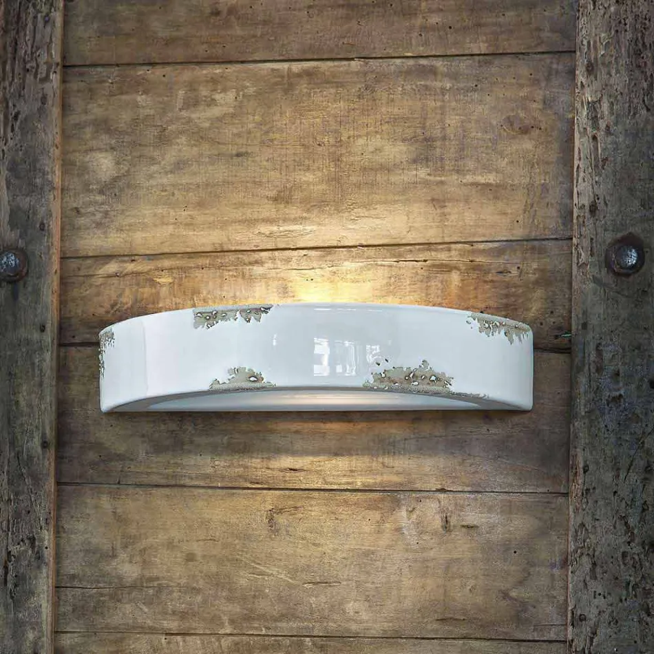 Vägg tappning halvmåne keramiska Helen Ferroluce Viadurini