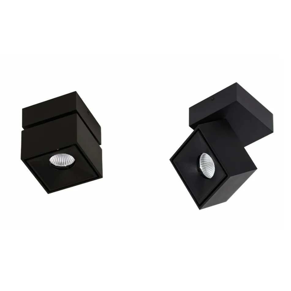 Dekorativ led vägglampa i vit eller svart aluminium för interiör - Vernon Viadurini