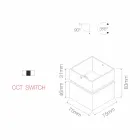 Dekorativ LED-vägglampa i vit eller svart aluminium för interiör - Vernon Viadurini