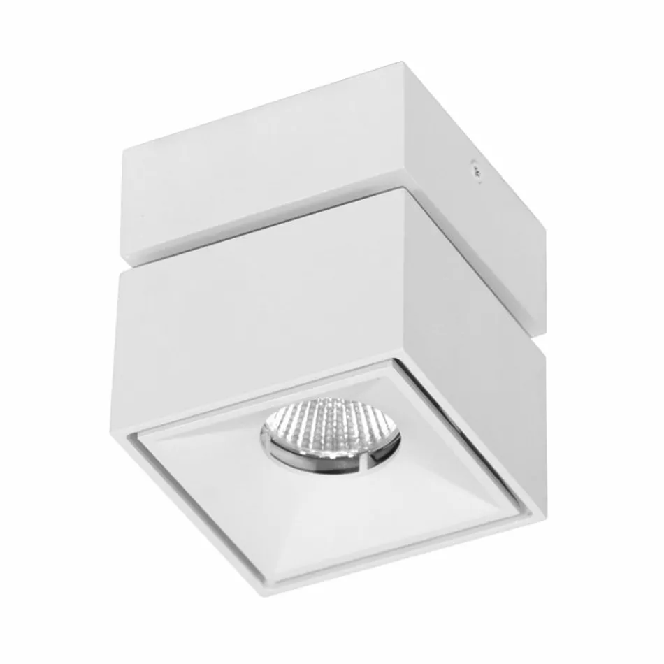 Dekorativ led vägglampa i vit eller svart aluminium för interiör - Vernon Viadurini