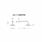 Applikationer modern design, Owl av Aldo Bernardi nätet Viadurini