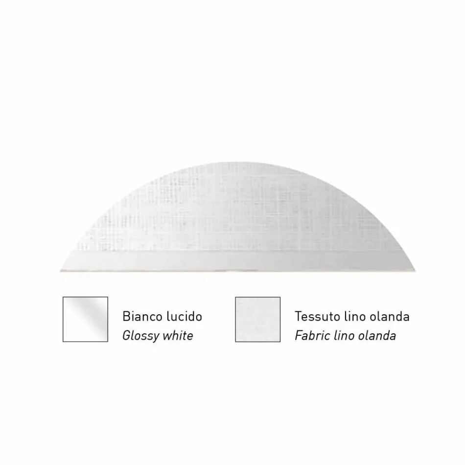 Design vägglampa i metall silver eller vit finish Made in Italy - Jump Viadurini