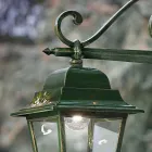 Utomhusvägglampa i guldgrönt aluminium med handmålade blommor - Gorizia Viadurini