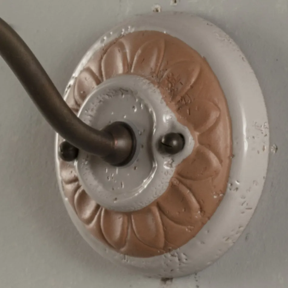 Utomhus vägglampa i Galestro och metall handgjord i Italien - Toscot Spoleto Viadurini