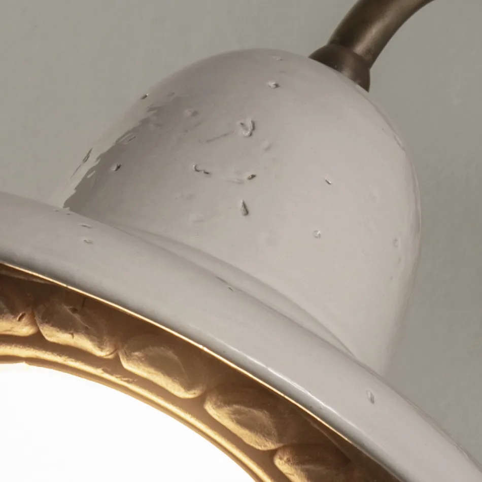 Utomhus vägglampa i Galestro och metall handgjord i Italien - Toscot Spoleto Viadurini