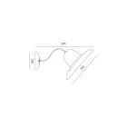 Utomhus vägglampa i Galestro och metall handgjord i Italien - Toscot Spoleto Viadurini