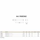 Mode applique medium är koppar och metakrylat Viadurini