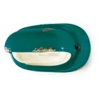 Handgjord keramik och industriell horisontell järnapplikation - Vintage Viadurini