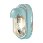 Vägglampa Handgjord keramik och vertikal industrijärn - Vintage Viadurini