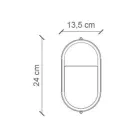 Vägglampa Handgjord keramik och vertikal industrijärn - Vintage Viadurini