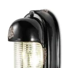 Vägglampa Handgjord keramik och vertikal industrijärn - Vintage Viadurini