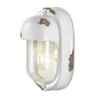 Vägglampa Handgjord keramik och vertikal industrijärn - Vintage Viadurini