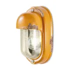 Vägglampa Handgjord keramik och vertikal industrijärn - Vintage Viadurini