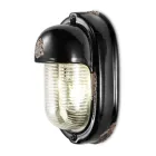 Vägglampa Handgjord keramik och vertikal industrijärn - Vintage Viadurini