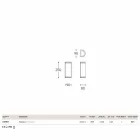 Applique Hanny Aldo Bernardi mässing och vit metakrylat Viadurini