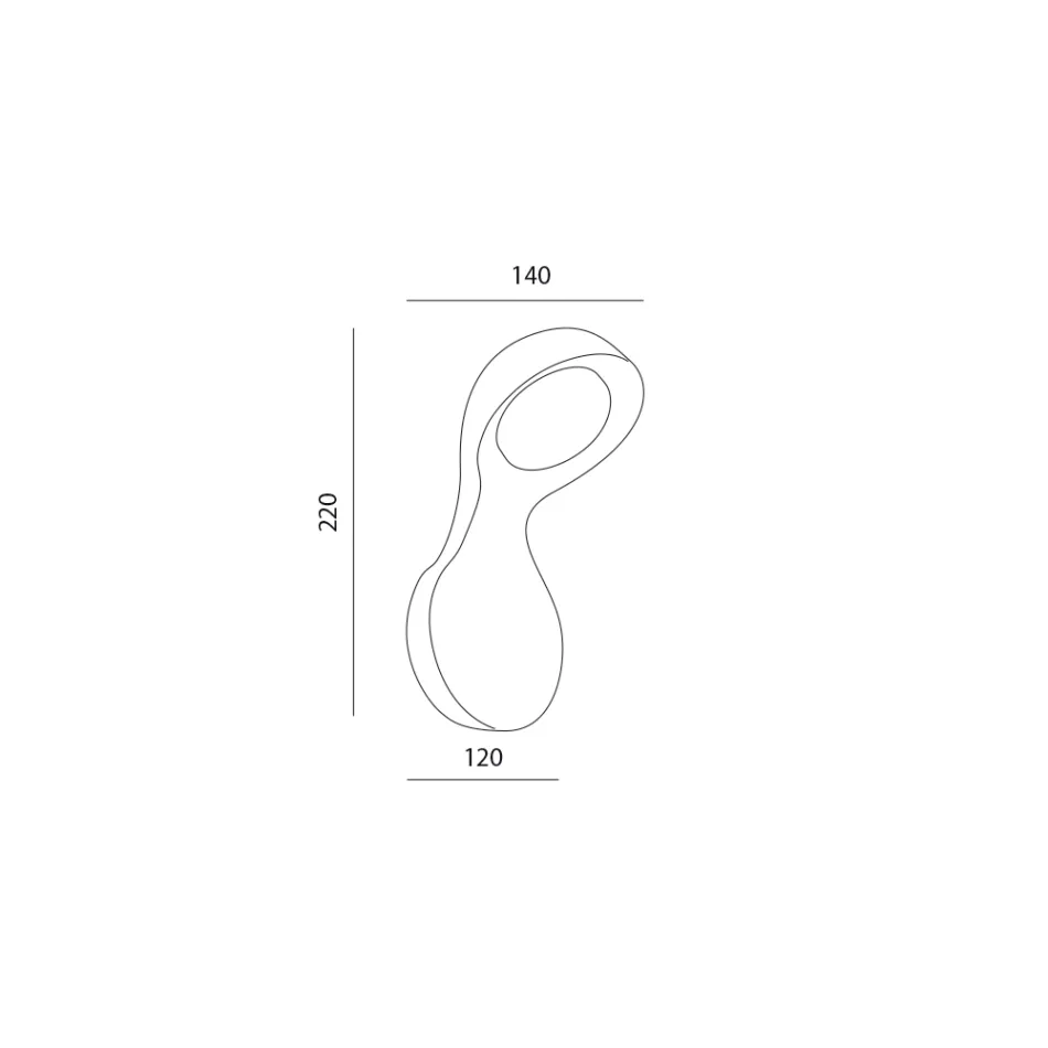 Keramik och aluminiumapplikation Handgjord i Italien - Toscot Clover Viadurini