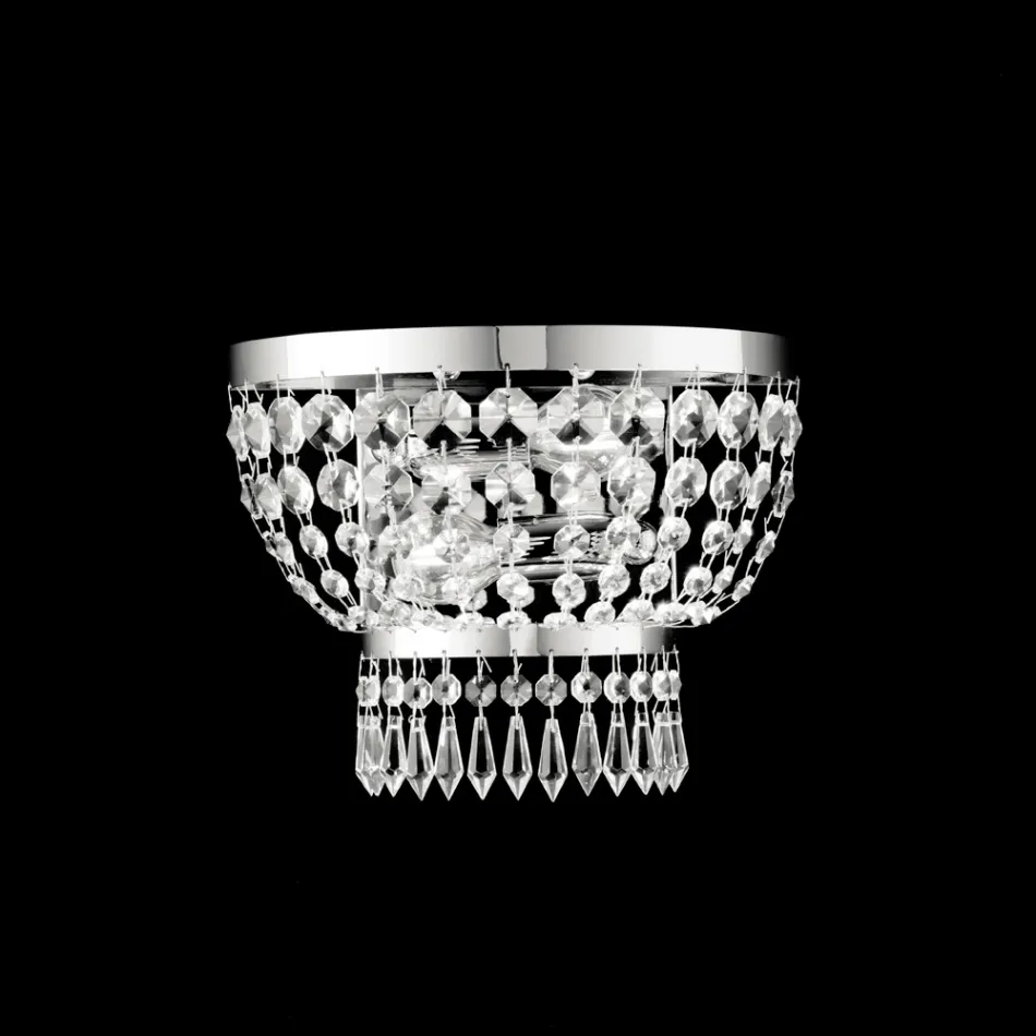 Tillverkad i Italien Applikation i järn och guld med strass för inredning - Österrike Viadurini