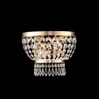 Tillverkad i Italien Applikation i järn och guld med strass för inredning - Österrike Viadurini