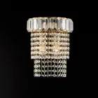 Tillverkad i Italien Applikation i järn och guld med strass för inredning - Kiev Viadurini