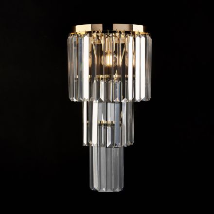 Applikation i järn och guld med strass Tillverkad i Italien för inredning - Wien Viadurini