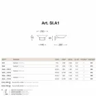 Lampetter kastade antik mässing och glas Allegro Viadurini