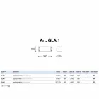 Applikationer i vit keramiska plattor Glamour Aldo Bernardi Viadurini