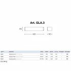 Applikationer i vit keramiska plattor Glamour Aldo Bernardi Viadurini