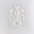 Vägglampor i trä och lackerat järn för inredning - Tillverkade i Italien - Toscana Viadurini