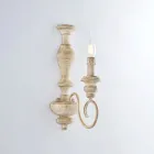 Vägglampor i trä och lackerat järn för inredning - Tillverkade i Italien - Toscana Viadurini