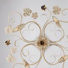 LED-vägglampa i krommetall för elegant och funktionell belysning – Fiore Viadurini