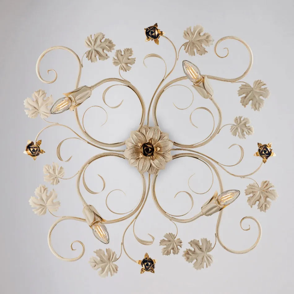 LED-vägglampa i krommetall för elegant och funktionell belysning – Fiore Viadurini