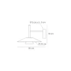 Metallvägglampor i olika utföranden Tillverkade i Italien - Mira Viadurini