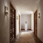 Vägglampa i mässing och glas med 2 lampor Handgjord design - inbunden av Il Fanale Viadurini