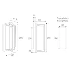 Vintage vägglampa i mässing, E27-sockel och atmosfärisk lampa tillverkad i Italien - Kristall Viadurini