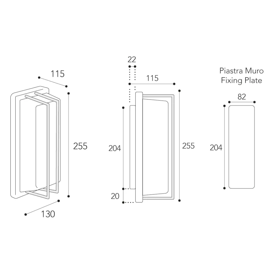 Vintage vägglampa i mässing, E27-sockel och atmosfärisk lampa tillverkad i Italien - Kristall Viadurini