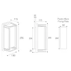 Vintage vägglampa i mässing tillverkad helt i Italien - Kristall Viadurini