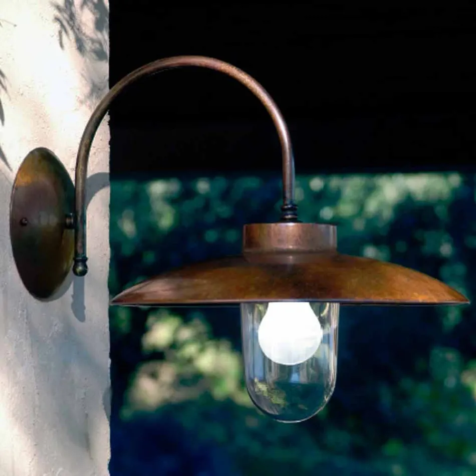 Applikationer La Traviata koppar, glas och antik mässing Viadurini