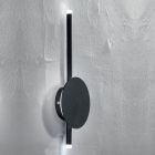 Modern design LED-vägglampa i vit, svart eller guldmetall - Hand Viadurini