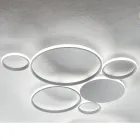 Modern LED Vägglampa i Målad Metall Guld eller Silver Finish - Punto Viadurini