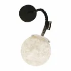 Samtida väggljus In-es.artdesign Micro Luna Applique i nebulit Viadurini