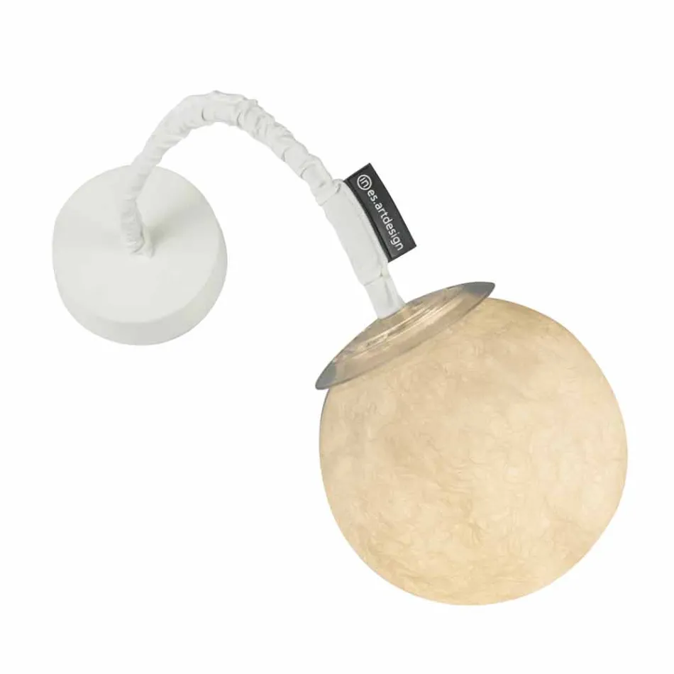 Samtida väggljus In-es.artdesign Micro Luna Applique i nebulit Viadurini