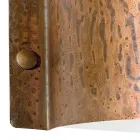 Crescent-Moon vägglampa i koppar och LED Tillverkad i Italien - Exempel Viadurini